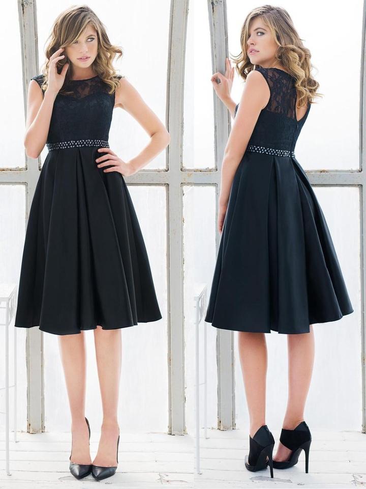 Colors Dress - 1548-1 Lace Illusion Cocktail Dress