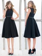 Colors Dress - 1548-1 Lace Illusion Cocktail Dress