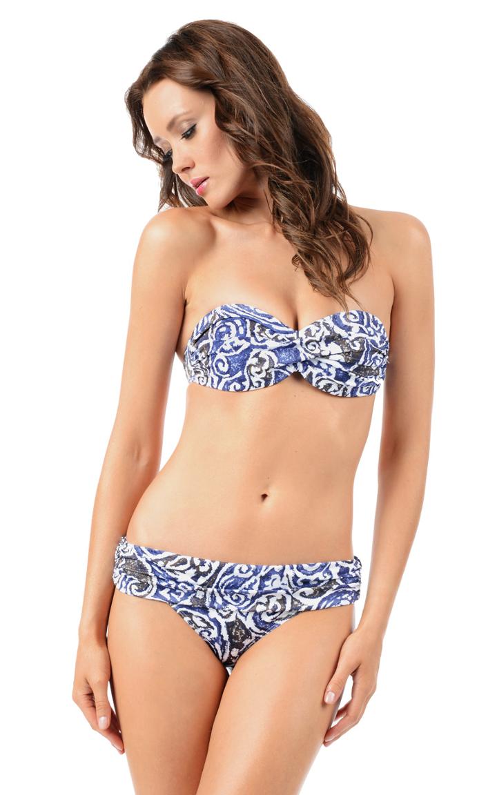 Voda Swim - Catalina Envy Push Up Twist Bandeau Top