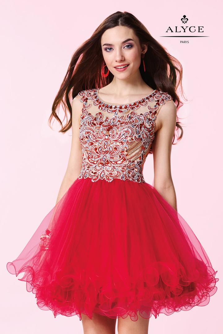 Alyce Paris Homecoming - 3677 Dress In Red