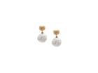 Tresor Collection - Lente 2 Tier Earrings With Pave Diamond In 18k Yg