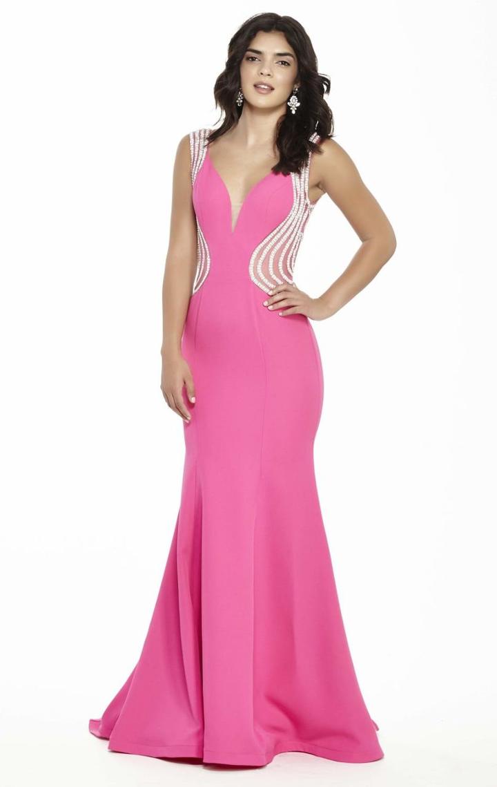 Jolene Collection - 17091 Sleeveless Beaded Slim Gown