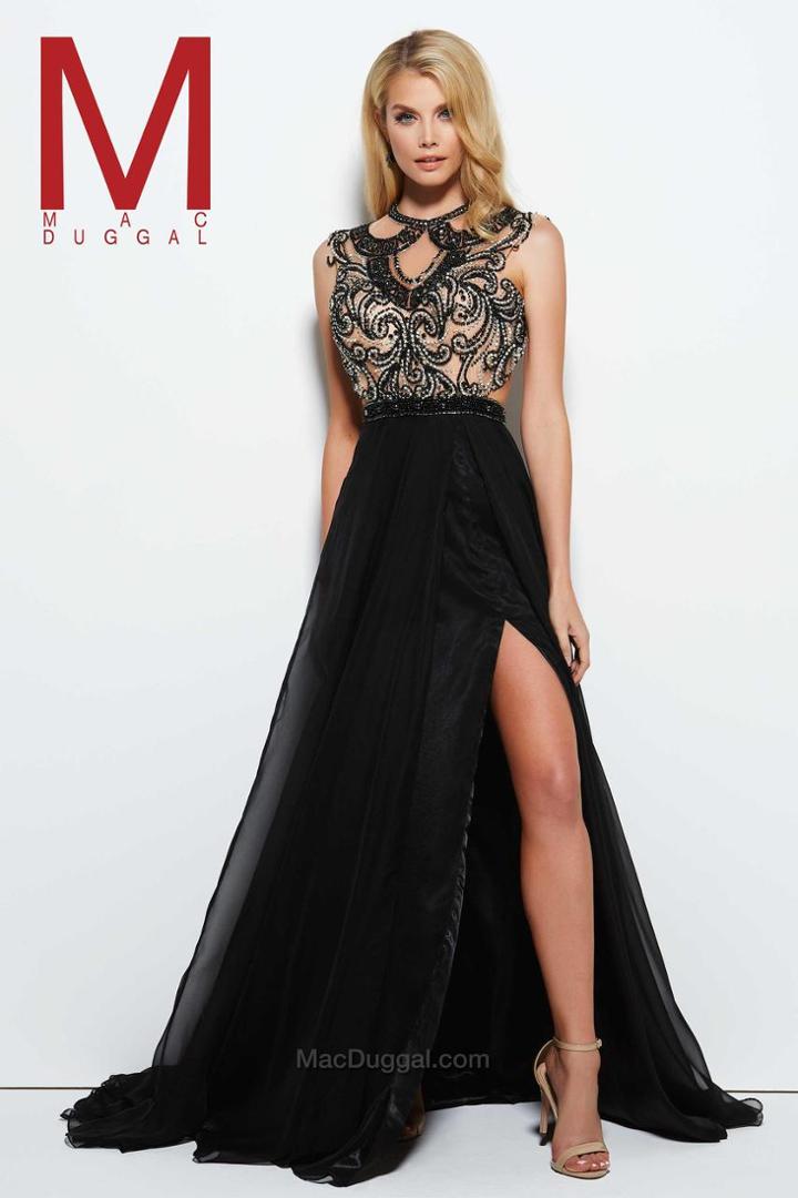 Mac Duggal Prom - 65548 M Black / Nude