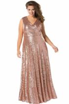 Celebrations By Sydney's Closet - Ce1801 Sequined A-line Dress