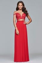 Faviana - 10045 Lace Sweetheart A-line Dress