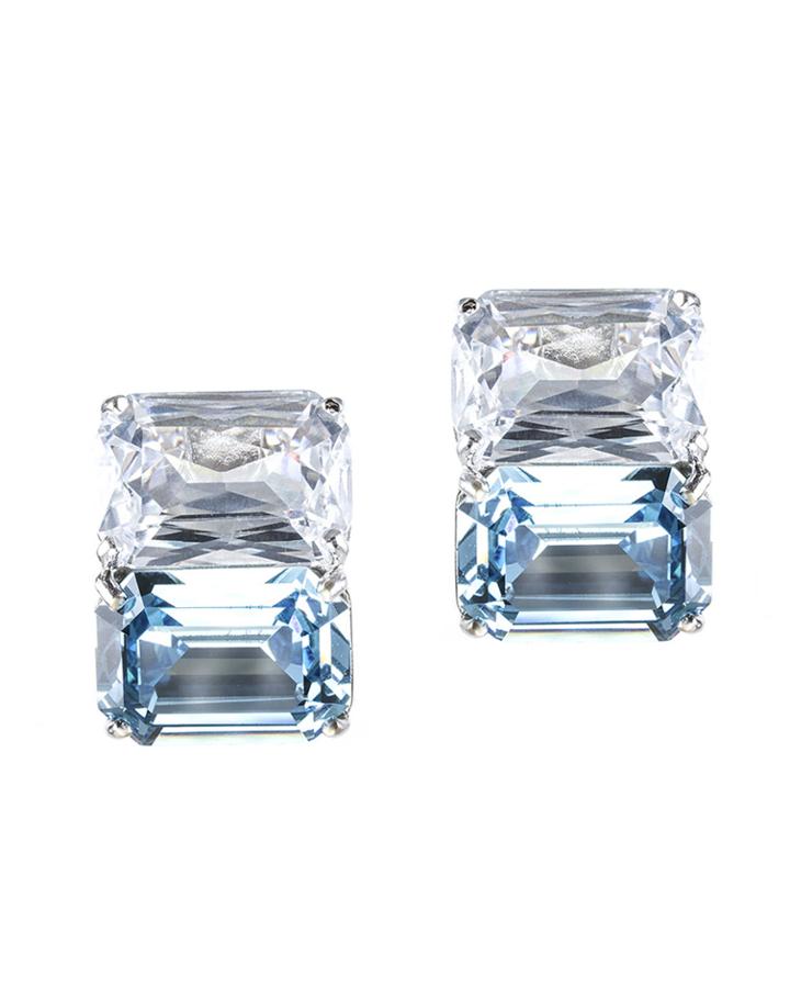 Jarin K Jewelry - Double Emerald Clip Earrings