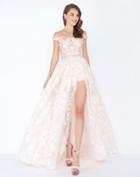 Mac Duggal - 66435m Off Shoulder Floral 3d Embellished Evening Gown