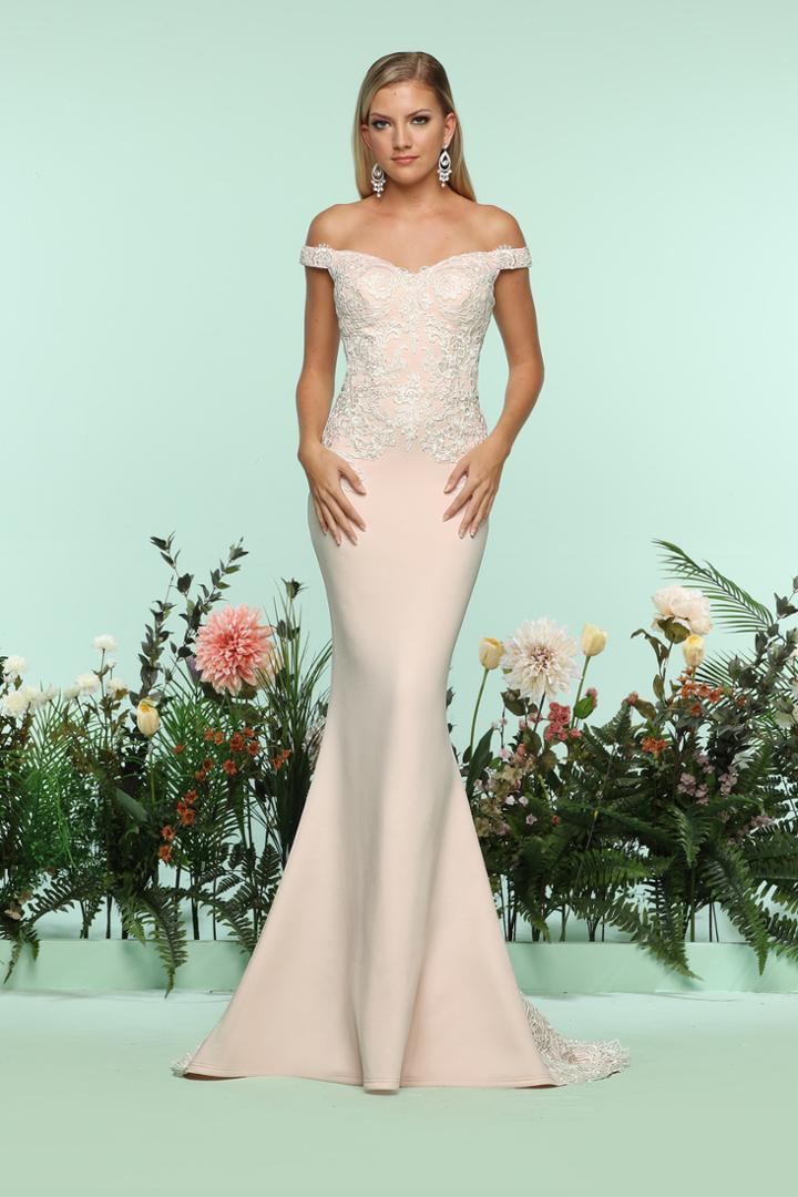 Zoey Grey - 31220 Floral Embroidered Detail Mermaid Gown
