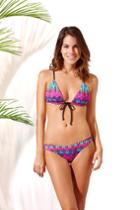 Poema Swim - Senoritas Top: Morocco Pink/black