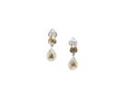 Tresor Collection - Organic Color Diamond & White Diamond Earring In White Gold