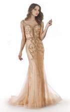 Morrell Maxie - 15750 Cap Sleeve Embellished Mermaid Gown