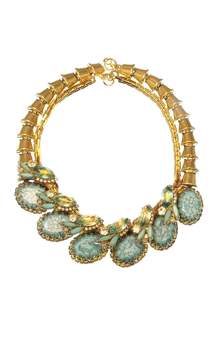 Elizabeth Cole Jewelry - Winstone Necklace Jonquil Turquoise