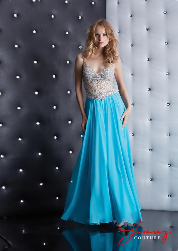 Jasz Couture - 5422 Dress In Turquoise