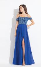 Rachel Allan - 6119 Beaded Chiffon A-line Dress