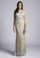 Lara Dresses - 33622 Scoop Neck Embellished Sheath Gown