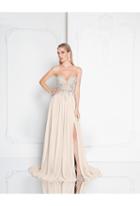 Terani Couture - 1811e6155 Embellished Sweetheart A-line Dress
