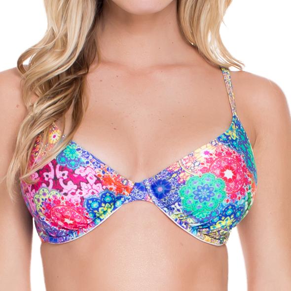 Luli Fama - D-e Cup Underw Adjustable Top In Multicolor (l491293)