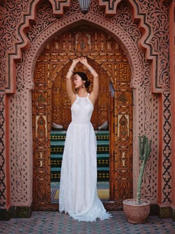 Wilderly Bride By Allure Bridals - F133 Halter Neckline Wedding Dress