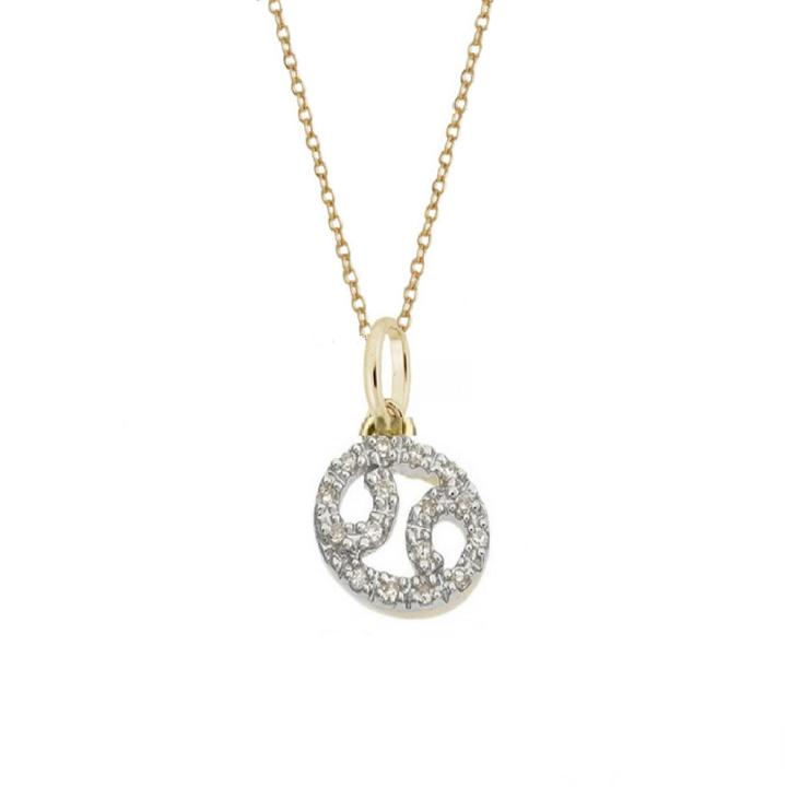 Rachael Ryen - Cancer Diamond Zodiac Charm Necklace