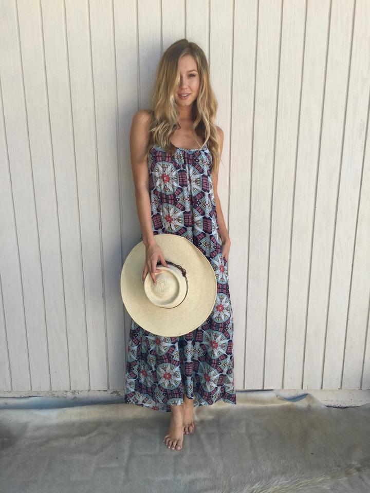 Tysa - Leigh Dress In Blue Kaleidoscope Eyes