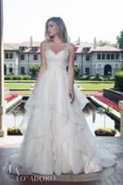 Rachel Allan Bridal - Foliage Embroidered Tiered Bridal Gown M612