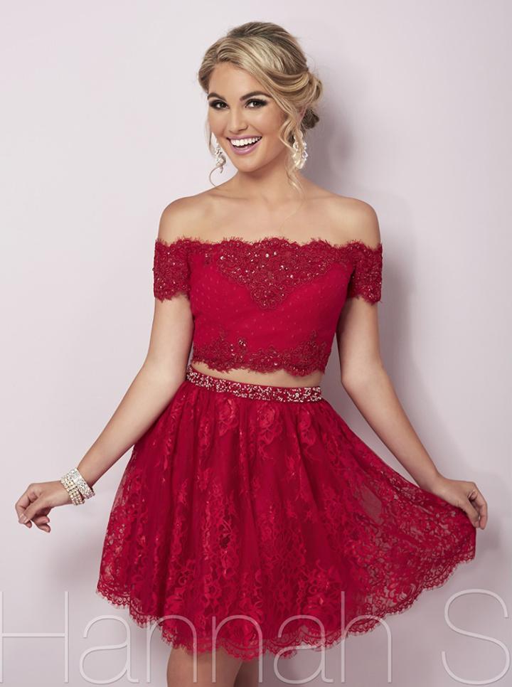 Hannah S - Two Piece Off-shoulder Short Dress 27129