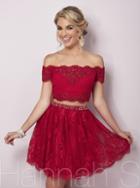 Hannah S - Two Piece Off-shoulder Short Dress 27129