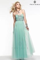 Faviana - Light Strapless Sweetheart Tulle Gown 7590