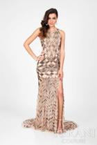 Terani Prom - Sparkly Mermaid Dress With Side Slit And Train 1713p2668