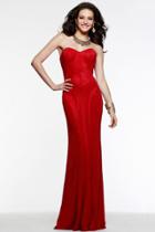 Faviana - 7565 Sweetheart Jersey Sheath Dress