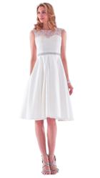 Colors Dress - 1548 Lace Illusion Ornate A-line Dress