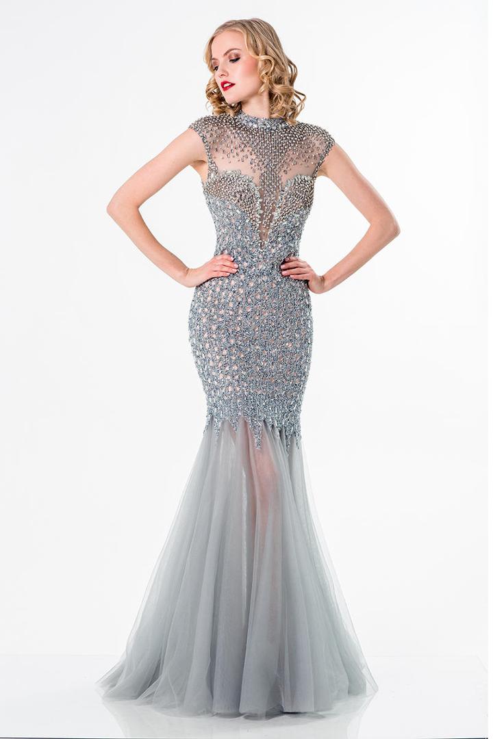 Terani Evening - Crystal-encrusted Gown 1521gl0753b