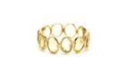 Tresor Collection - Lemon Quartz Slices Ring Bands In 18k Yellow Gold