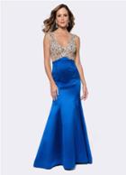 Ashley Lauren - 1150 Crystal Beaded Bustier Evening Dress