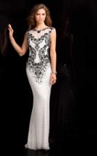 Bg Haute - 48719 Artistic Embellished Sleeveless Gown