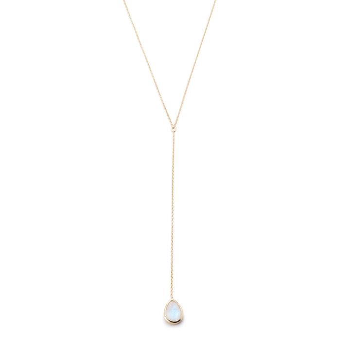 Margaret Elizabeth - Teardrop Lariat Moonstone