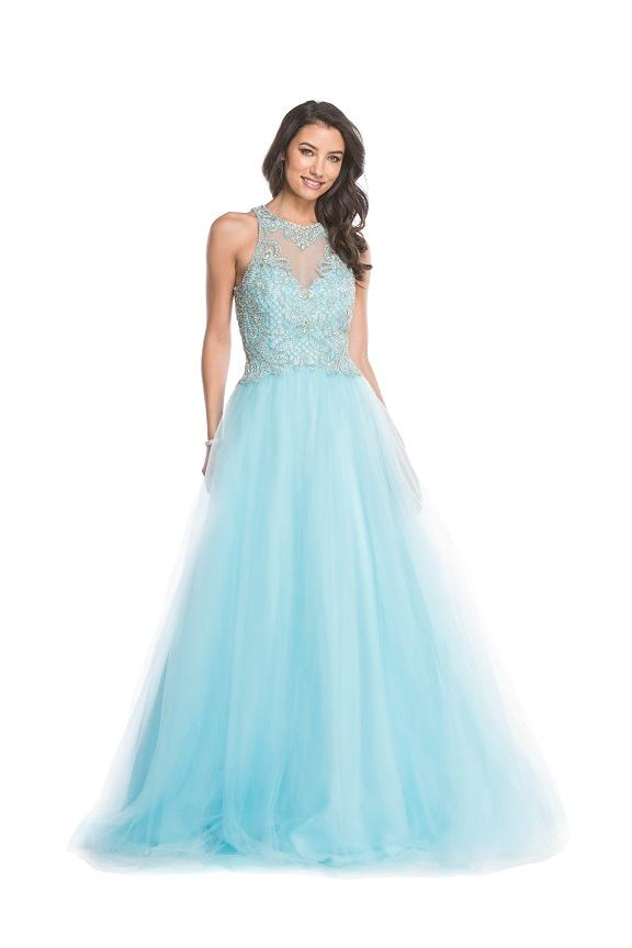 Aspeed - L1631 Applique Halter Neck Evening Ballgown