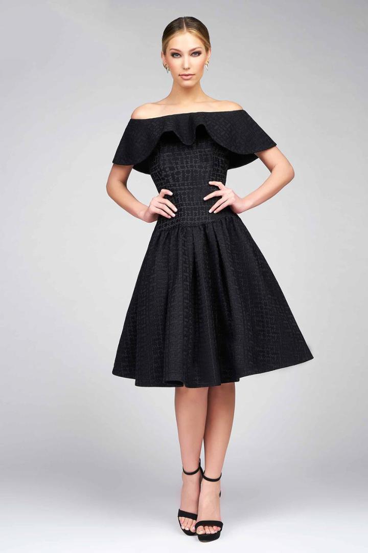 Ieena Duggal - 25275 Short Dress In Black