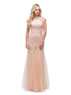 Dancing Queen - Long Lace And Beaded Mermaid Dress 9734