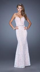 La Femme - 20138 Lace Sweetheart Sheath Dress