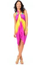 Voda Swim - Magenta/yellow Sarong Cover Up