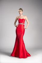 Cinderella Divine - Strapless Fitted Embellished Mermaid Dress