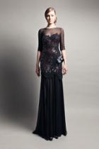 Beside Couture By Gemy - Cpf13 3649 Sequined Lace Sheath Dress