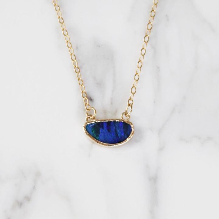 Margaret Elizabeth - Opal Drop Necklace