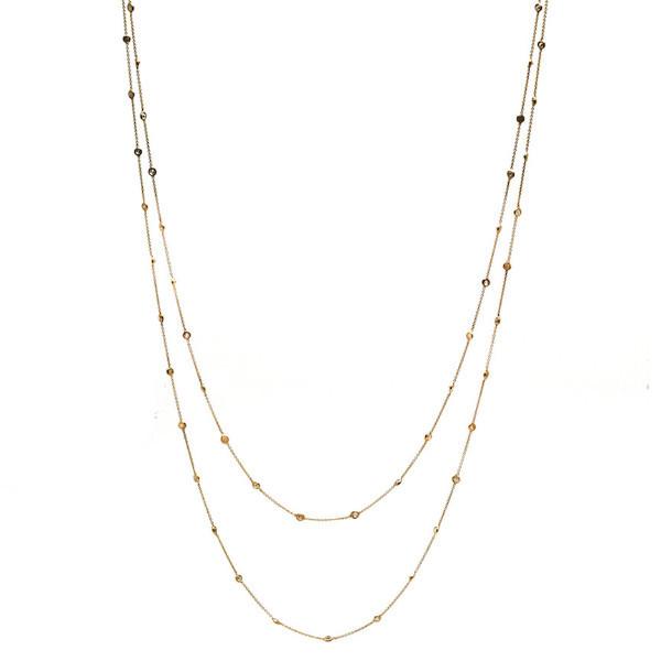 Tresor Collection - Diamond By The Yard Necklace In 18k Rose Gold Style 1