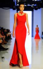 Mnm Couture - 2134 Sleeveless Ruched Side Gathered Long Dress