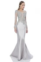 Terani Evening - Sultry Illusion Mermaid Gown 1613e0356