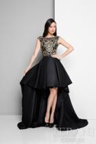 Terani Prom - Dimensional Hi-low Gown With Train 1712p2538