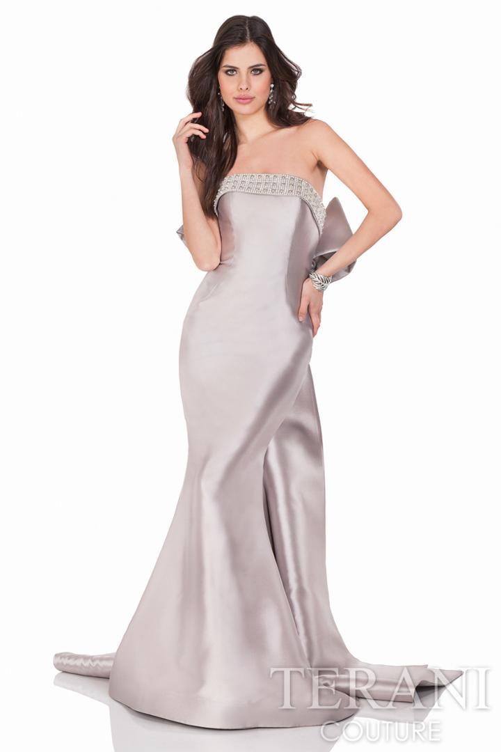 Terani Evening - Dazzling Beaded Straight Neck Mermaid Gown 1621e1465