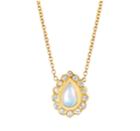 Logan Hollowell - White Opal And Diamond Water Drop Necklace